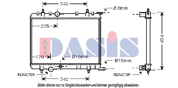 AKS DASIS Radiaator,mootorijahutus 061100N